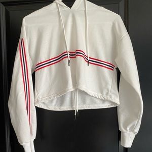 Red white and blue hoodie